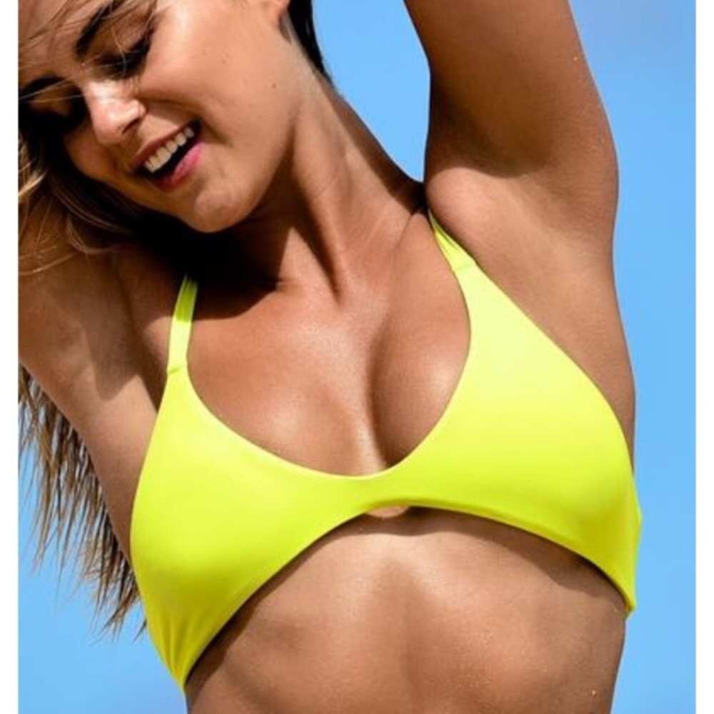 Moana Bikini Marlin Top in Lime - L